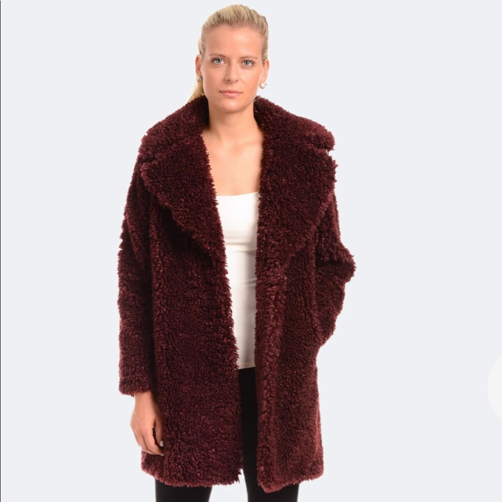 Dark Purple Teddy Bear Coat